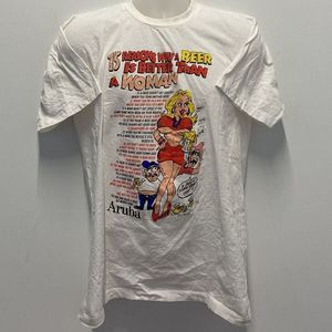 Paradise Island 15 Reasons....Beer is Better Than a Woman White T-Shirt Size XL